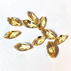 Citrine 7x3.5mm marquise facet 0.34 cts